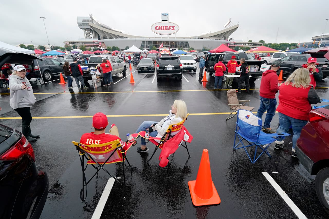Con pocos aficionados dentro y fuera del estadio, ArrowHead está listo para albergar el primer partido de la temporada 2020.