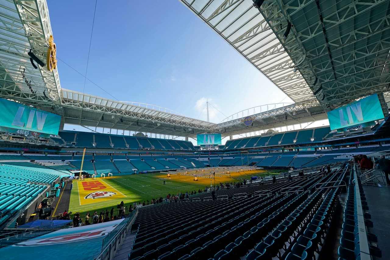 El Hard Rock Stadium listo para conocer al nuevo campeón de la NFL