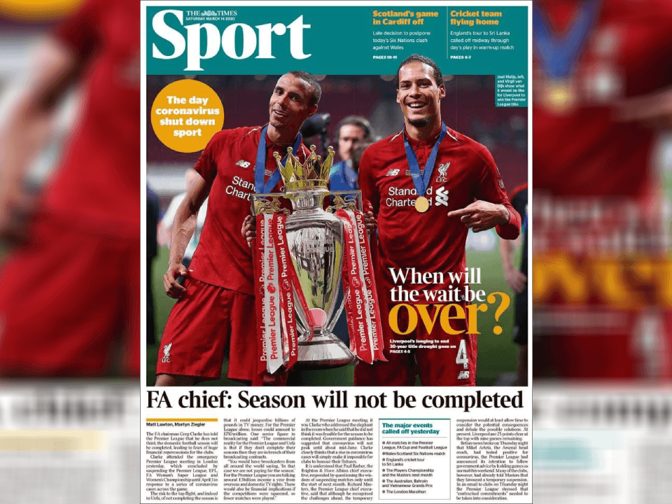 Titulares británicos.