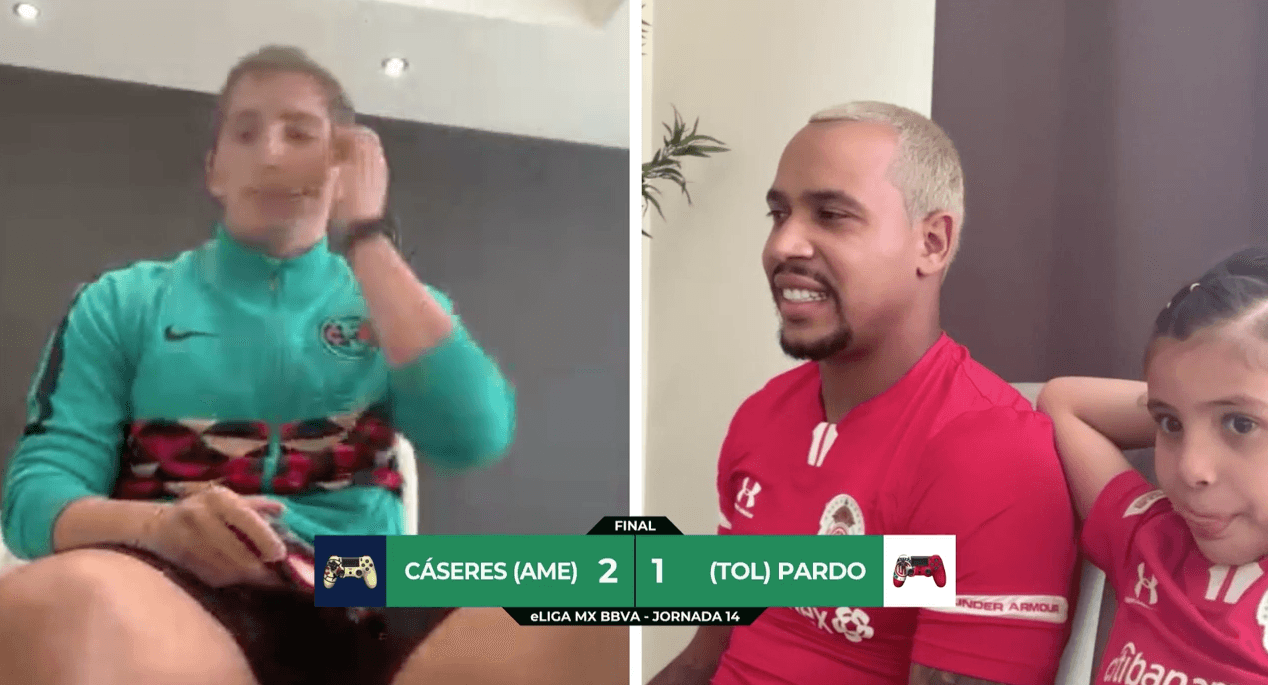 Cáseres lo hace de nuevo y vuelve a remontar, ahora fue 2-1 al Toluca de 'Pipe' Pardo para darle los tres puntos al América.