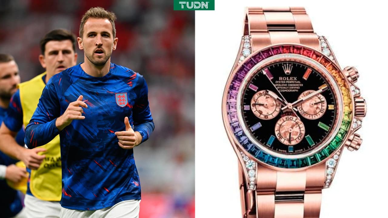 Harry Kane 'protesta' con lujoso reloj arcoíris de más de 600 mil euros