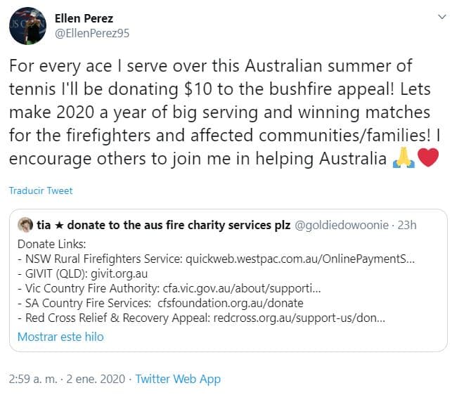 El 'Bad Boy' causó una revolución en redes sociales y el tenis asutraliano se volcó en apoyo para las donaciones.