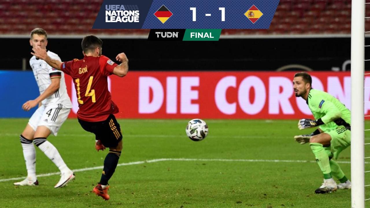 España utiliza el último aliento para sacar el empate a Alemania