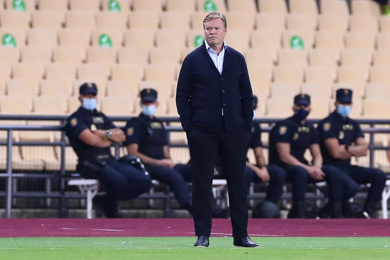 Ronald Koeman, DT del Barcelona, minimiza amenazas de UEFA