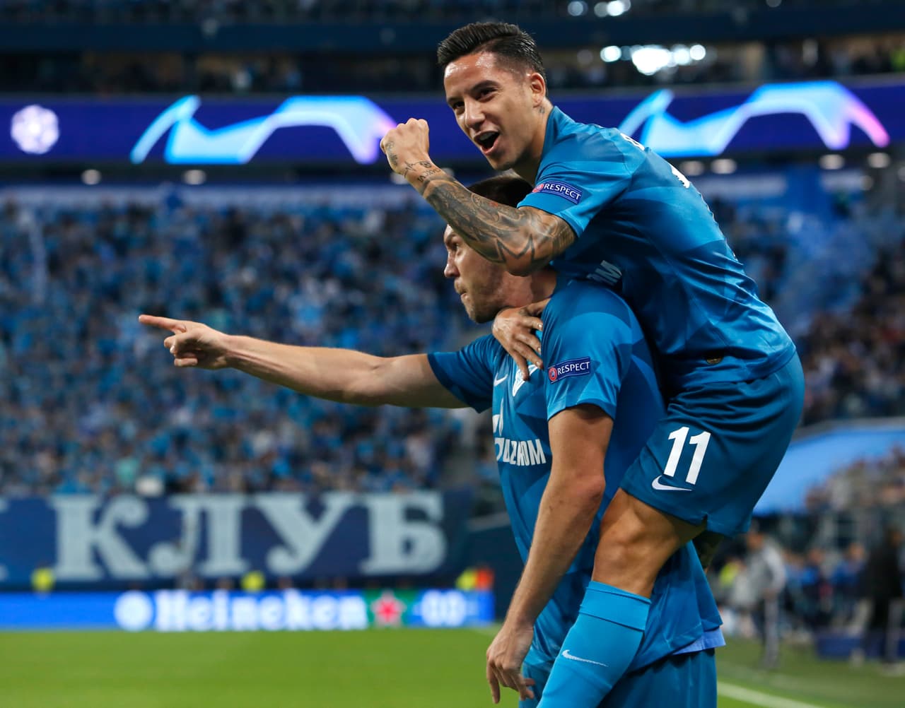 Por parte del cuadro local anotaron Artem Dzyuba, Sardar Azmoun mas un autogol de Rúben Dias, por parte del benfica anotó Raúl de Tomás.