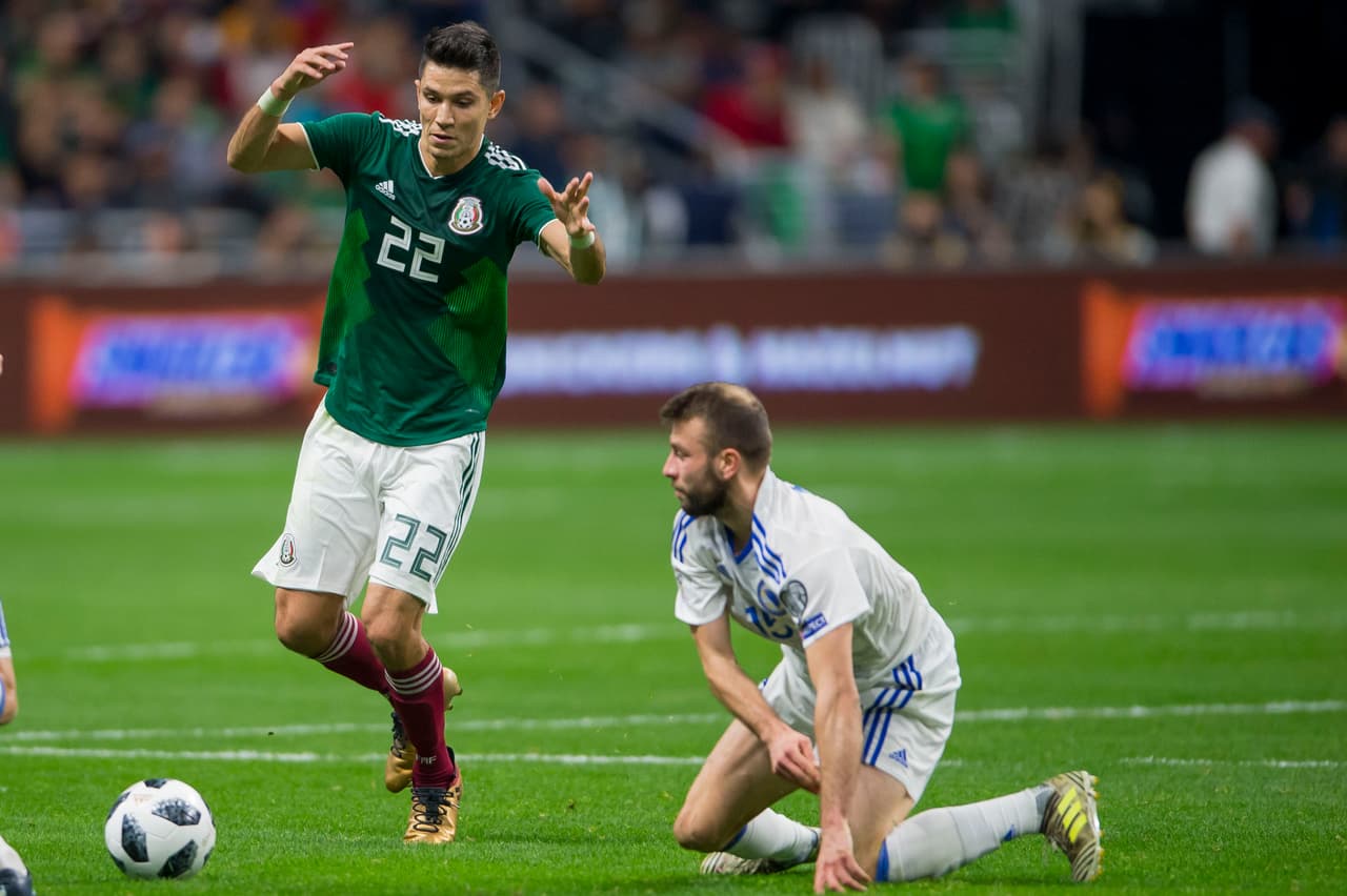 Action Photo during the match Mexico vs Bosnia - Herzegovina Corresponding friendly match against Bosnia and Herzegovina at Alamodome Stadium. Foto de accion durante el partido Mexico vs Bosnia - Herzegovina Partido amistoso, en el Estadio Alamodome, en la foto: Jesus Molina de Mexico 31/01/2018/MEXSPORT/Cristian de Marchena.