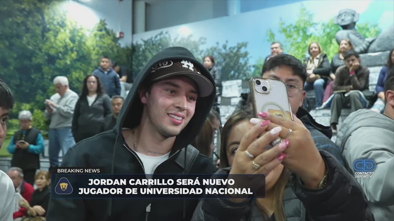 Jordan Carrillo reporta con Pumas para ser su refuerzo en 2026