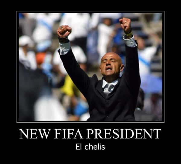 Las bromas en la red no paran luego de que se eligiera al directivo italo-suizo para presidir el máximo organismo del fútbol mundial.