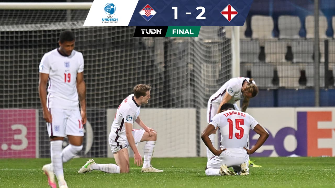 Inglatera es eliminada de la Euro Sub-21 con gol de último minuto