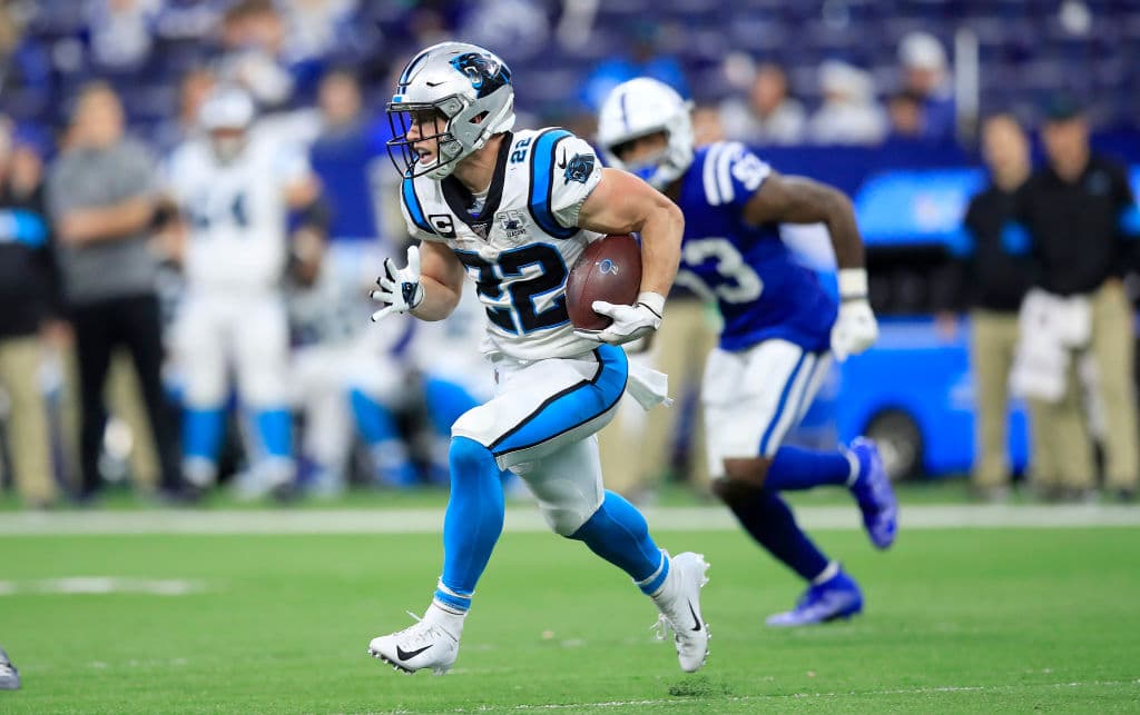 De running back está Christian McCaffrey de Carolina Panthers.