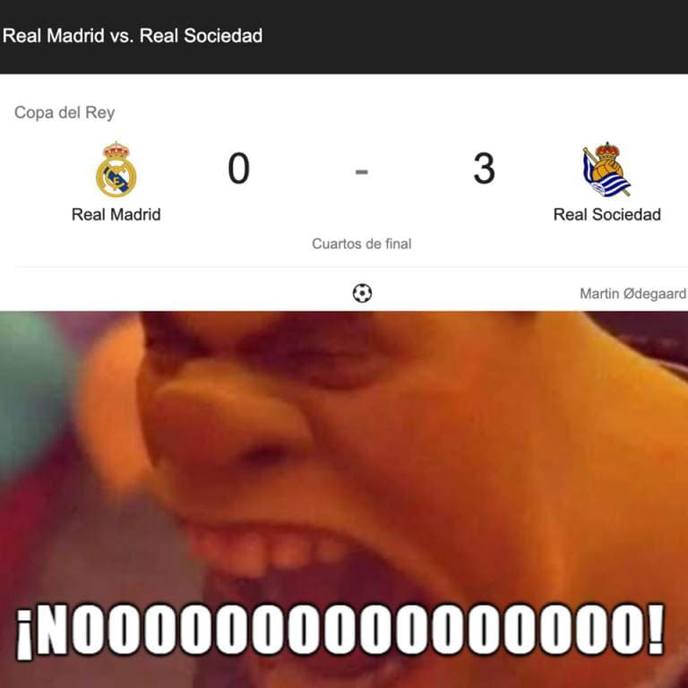 Los memes haciendo leña del árbol caído (Real Madrid).