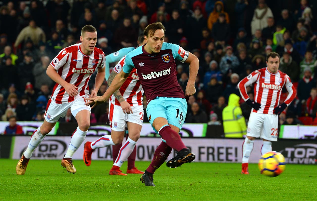 Al minuto 19 del primer tiempo, Mark Noble puso el sorpresivo 0-1 a favor del West Ham.