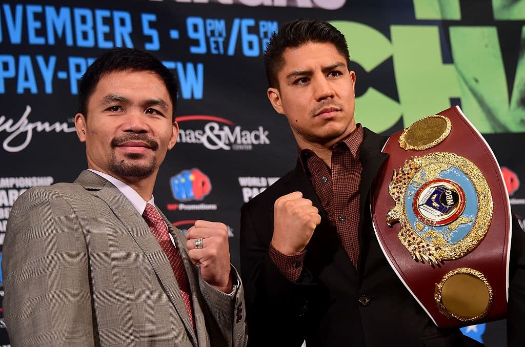 Manny Pacquiao y Jessie Vargas presentaron su pelea
