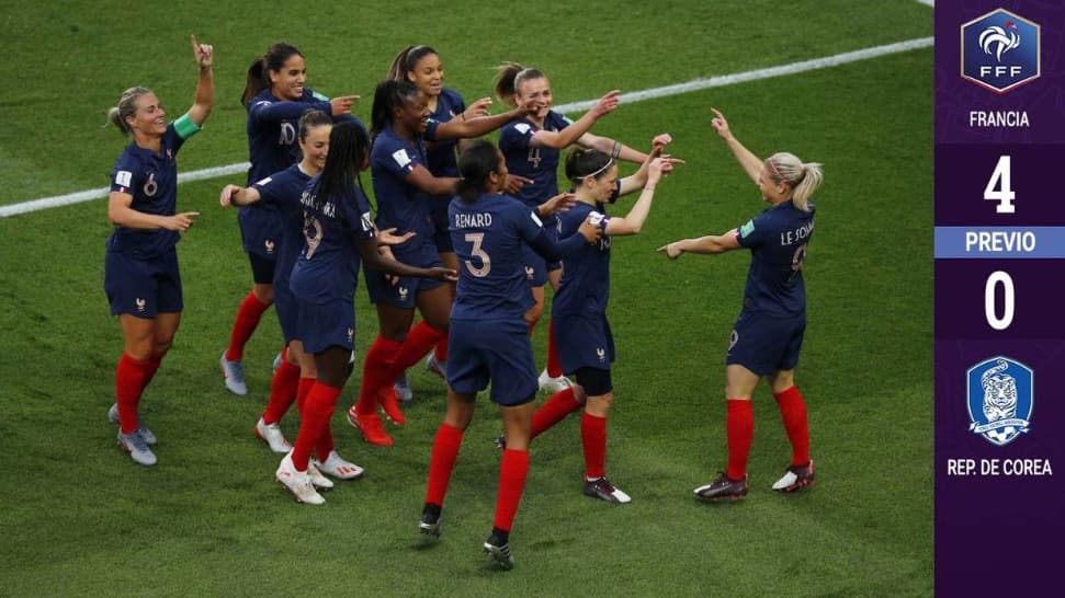 ¡Favoritas en casa! Francia debuta en el Mundial femenino con goleada