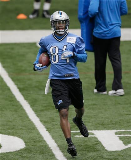 WR Ryan Broyles (AP-NFL).