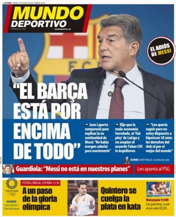 Messi se va del Barcelona y esta es la manera en la que reccionan los medios deportivos.