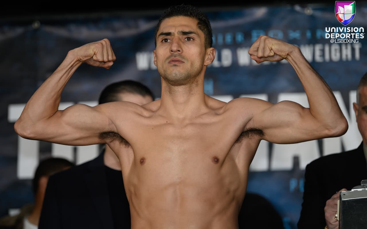 <b>Keith Thurman</b> pesó146.6 libras, mientras
<b> Josesito López</b> marcó 146.5.