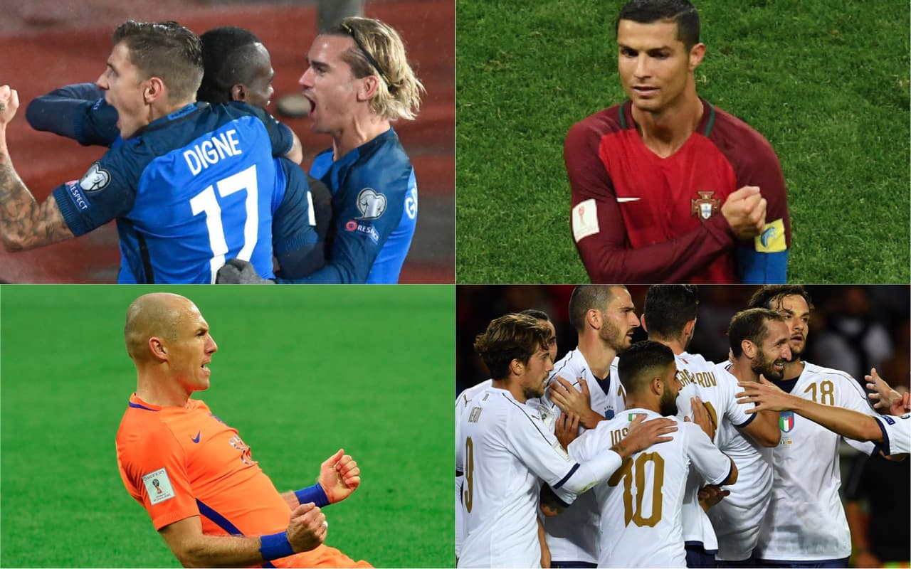 Las posibilidades son múltiples y solo Alemania, Inglaterra, España y Bélgica tienen cupos directos. De resto, así están los 21 equipos que pelean por su sueño de estar en Rusia 2018.