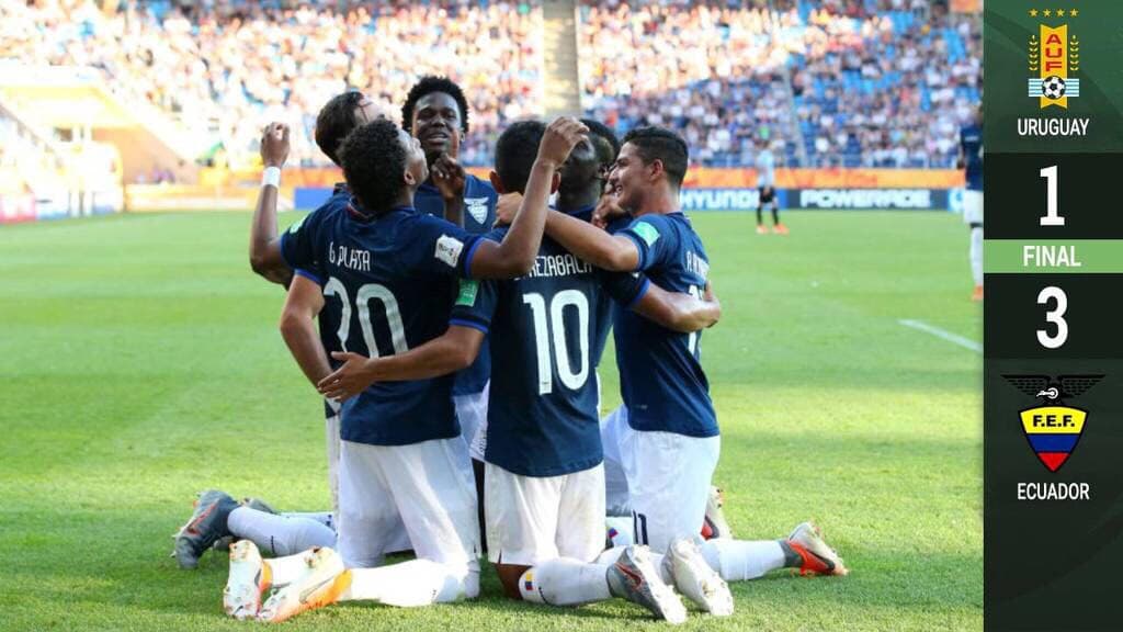 Ecuador remonta y logra histórico pase en el Mundial Sub-20