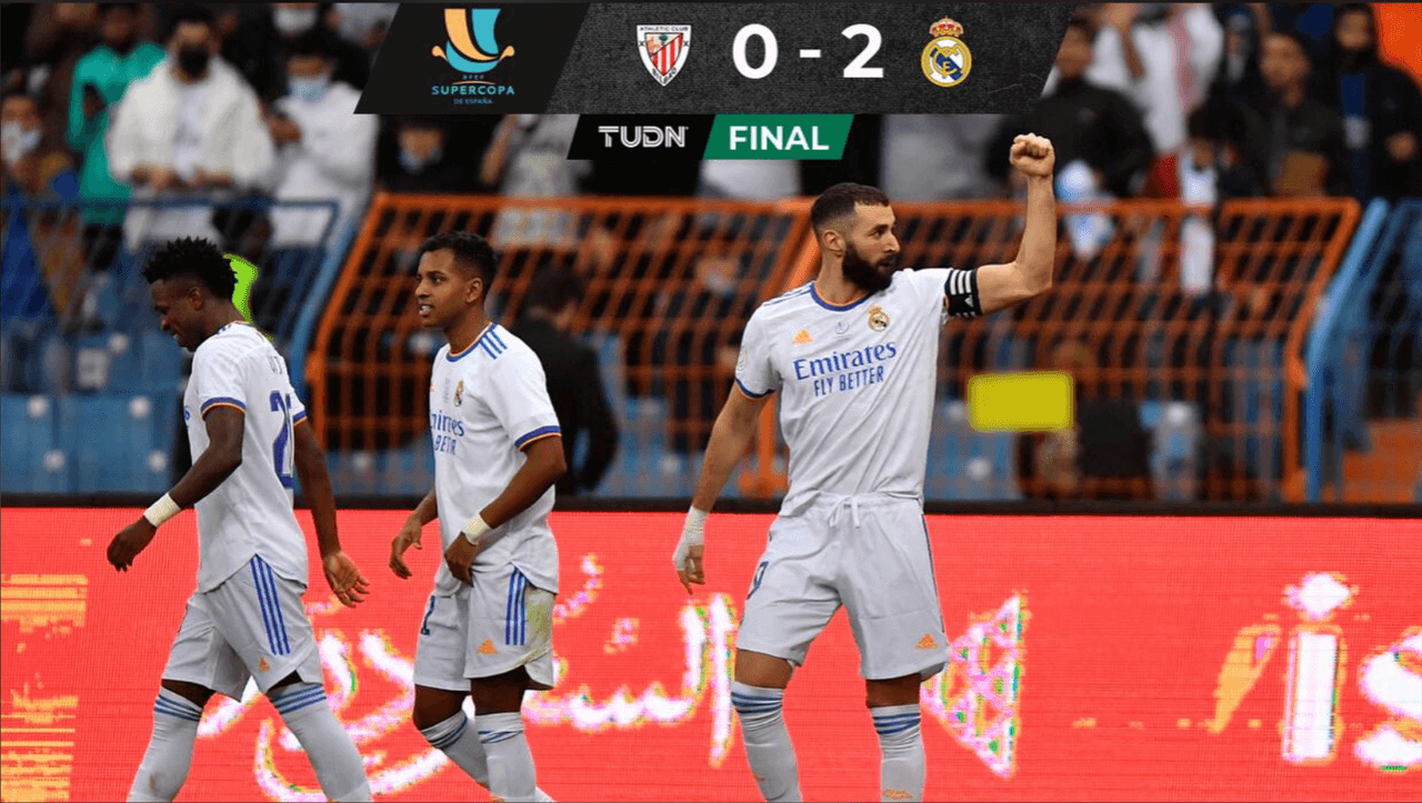 Real Madrid gana la Supercopa de España y se aproxima al Barcelona