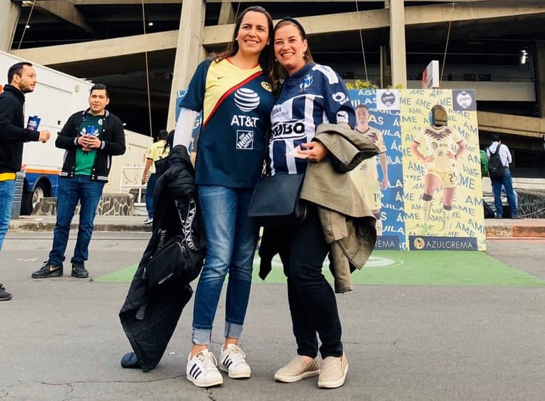 Gran ambiente familiar, en el Estadio Azteca, previo a la final del Apertura '19 entre el América y los Rayados de Monterrey.