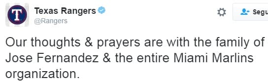 Varios protagonistas del béisbol mundial se unieron por la muerte de José Fernández y elevaron oraciones por el descanso del cubano.