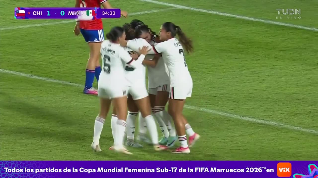 ¡Cántenlo, gol de México! Primer gol en el Mundial Sub-17 Femenil cortesía de Arredondo