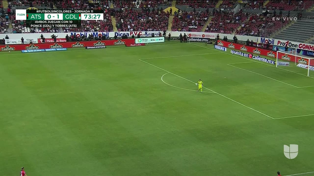 ¡TIRO ATAJADO! disparo por José Macías.