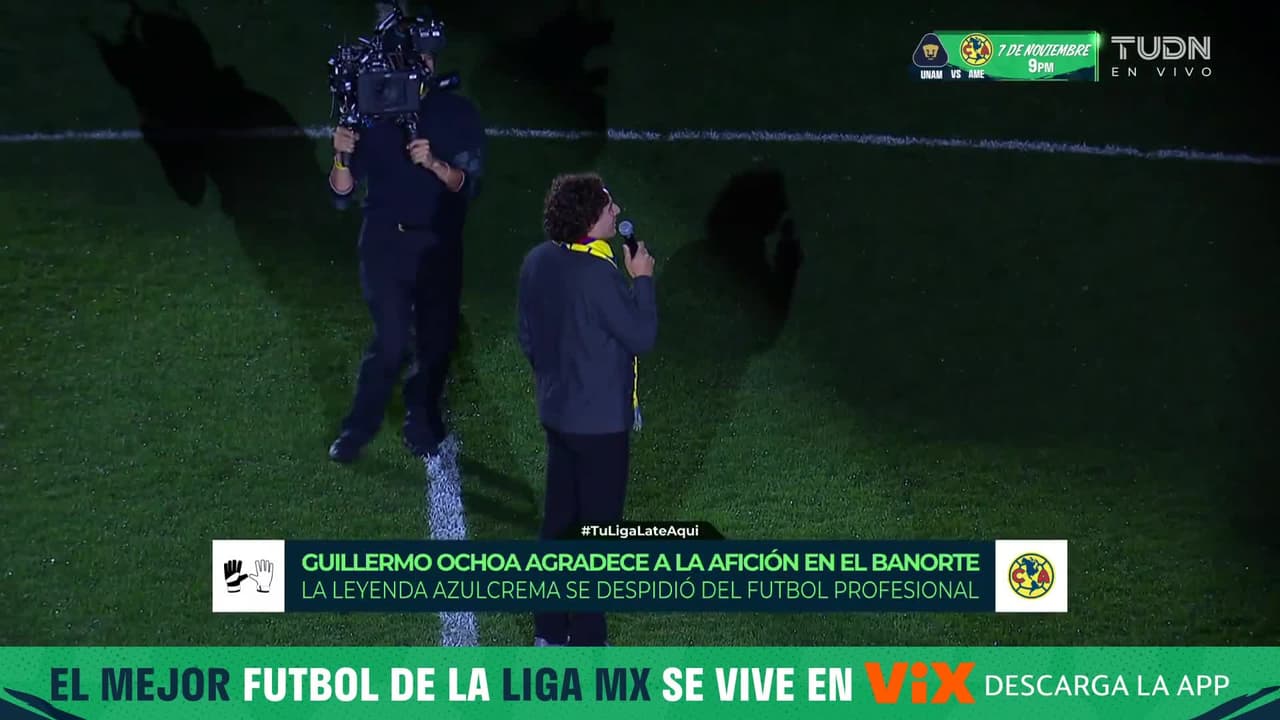 "Gracias afición" Guillermo Ochoa le dedica unas emotivas palabras a la afición americanista