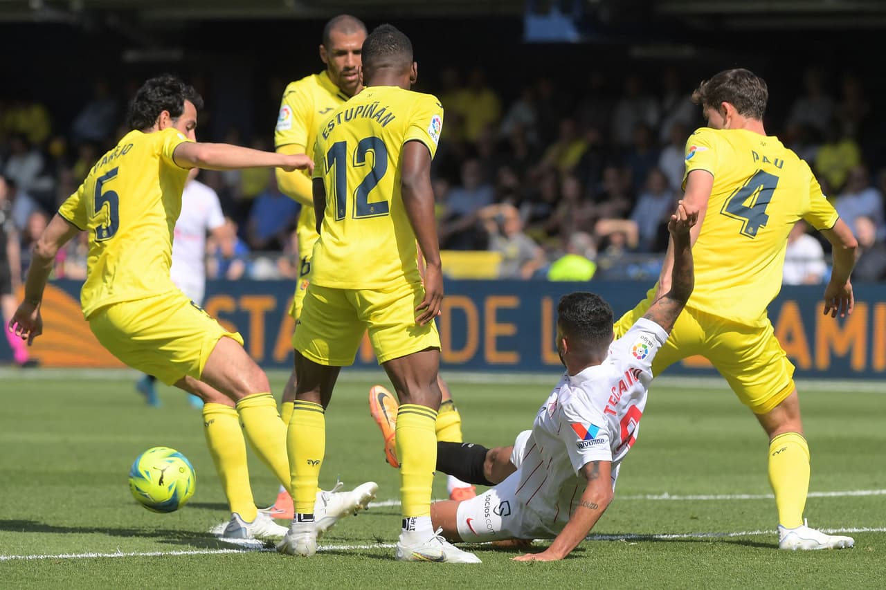 Empate de último minuto para Sevilla contra Villarreala en La Cerámica para acercarse a Europa; Jesús 'Tecatito' Corona fue titular y tuvo una mediana participación.