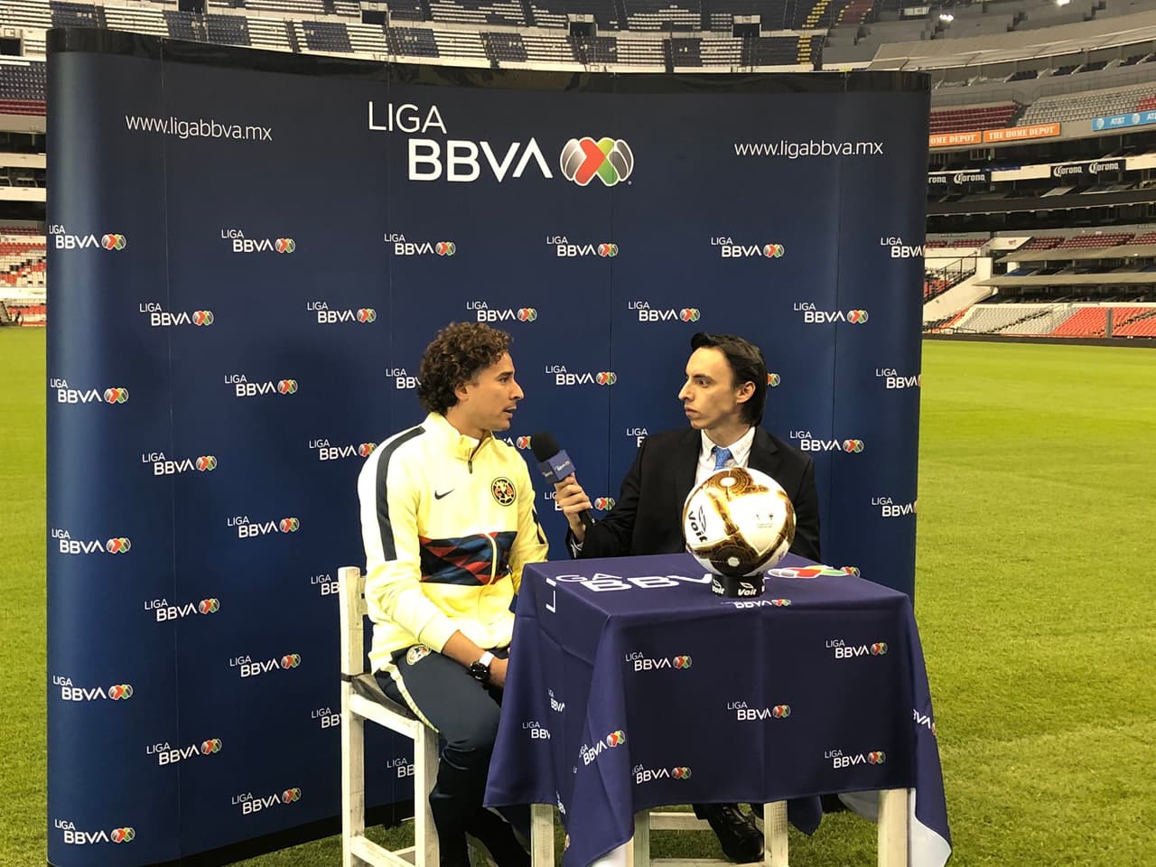 Técnicos y jugadores concedieron entrevistas en un ambiente relajado desde el Estadio Azteca.