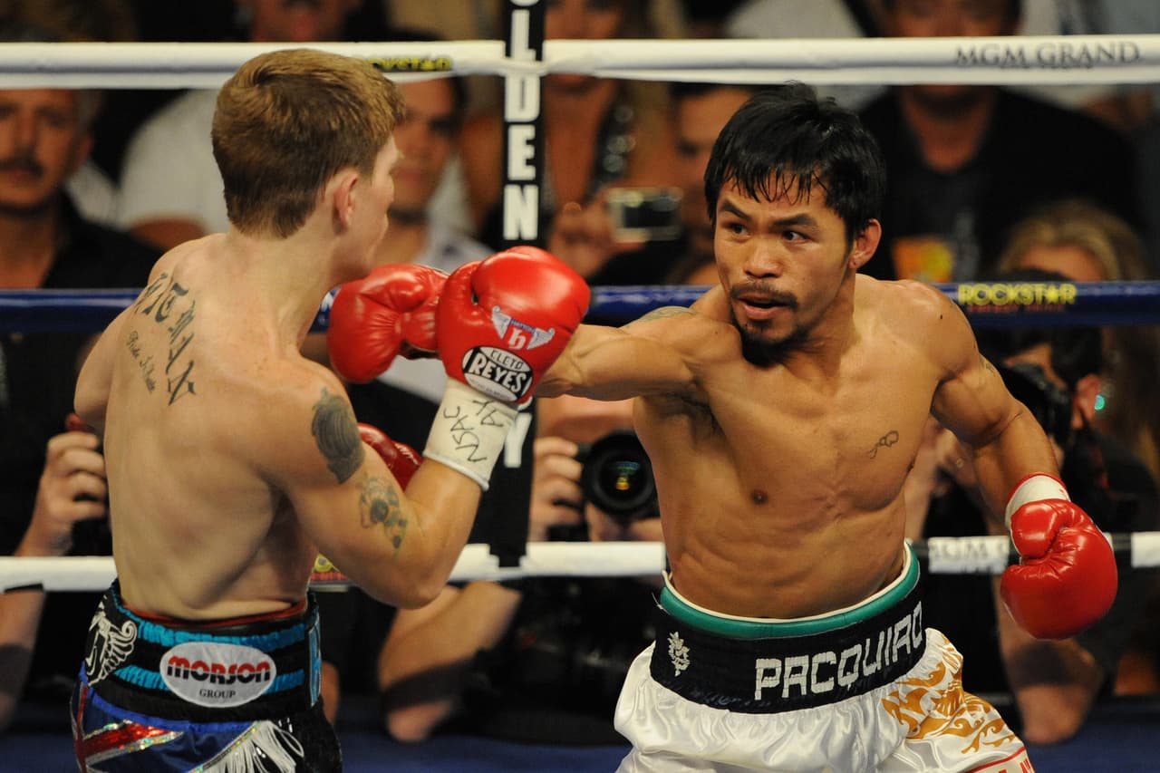 2009 - Manny Pacquiao Vs. Ricky Hatton / Victoria de Pacquiao en el MGM Grand (Las Vegas)