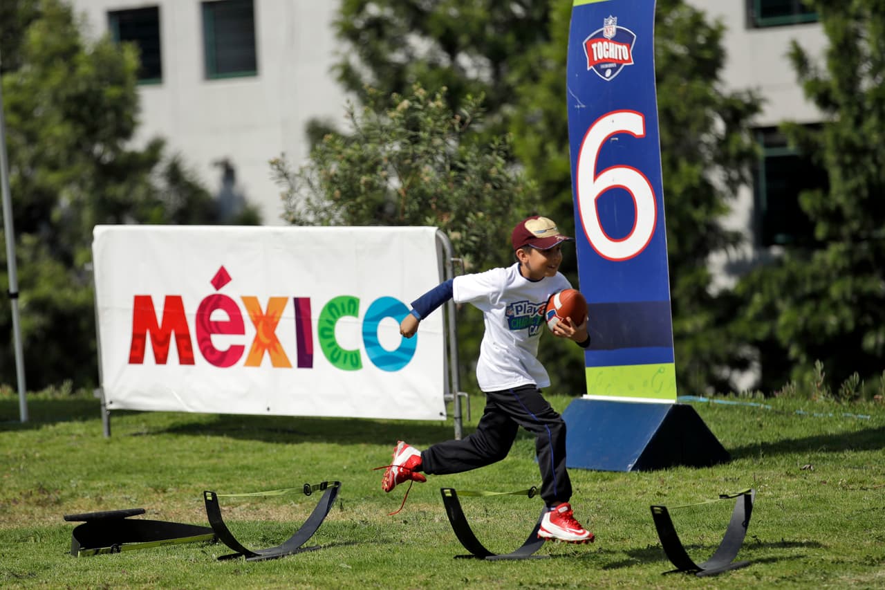 Así se vive el campamento para niños de la NFL en la Ciudad de México.