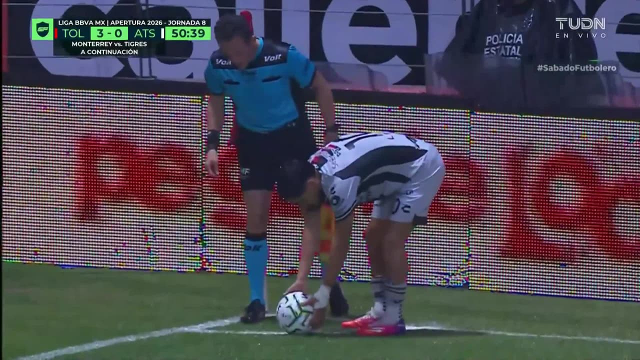 ¡Florián Monzón se lanza de cabeza y descuenta para el Atlas!