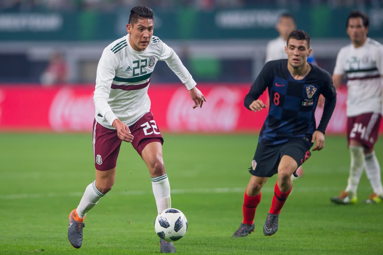 Stock during the match Mexico vs Croatia, Corresponding to the FIFA Date, at AYT Stadium. Stock durante el partido Mexico vs Croacia, Correspondiente a la Fecha FIFA, en el Estadio AYT, en la foto: Edson Alvarez de Mexico 27/03/2018/MEXSPORT/Cristian de Marchena.