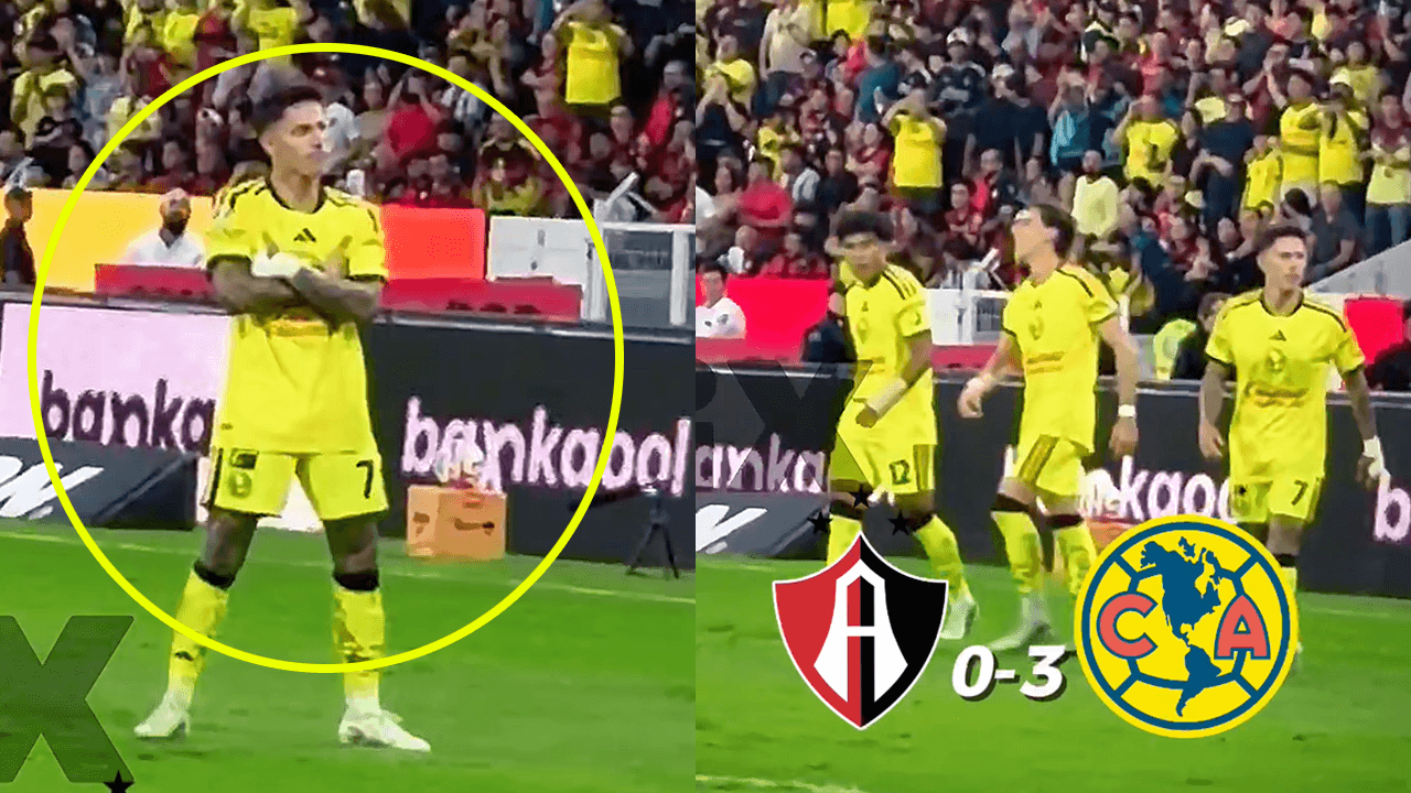 ¡El festejo de Brian Rodríguez que no les gustó nadita a los aficionados del Atlas!