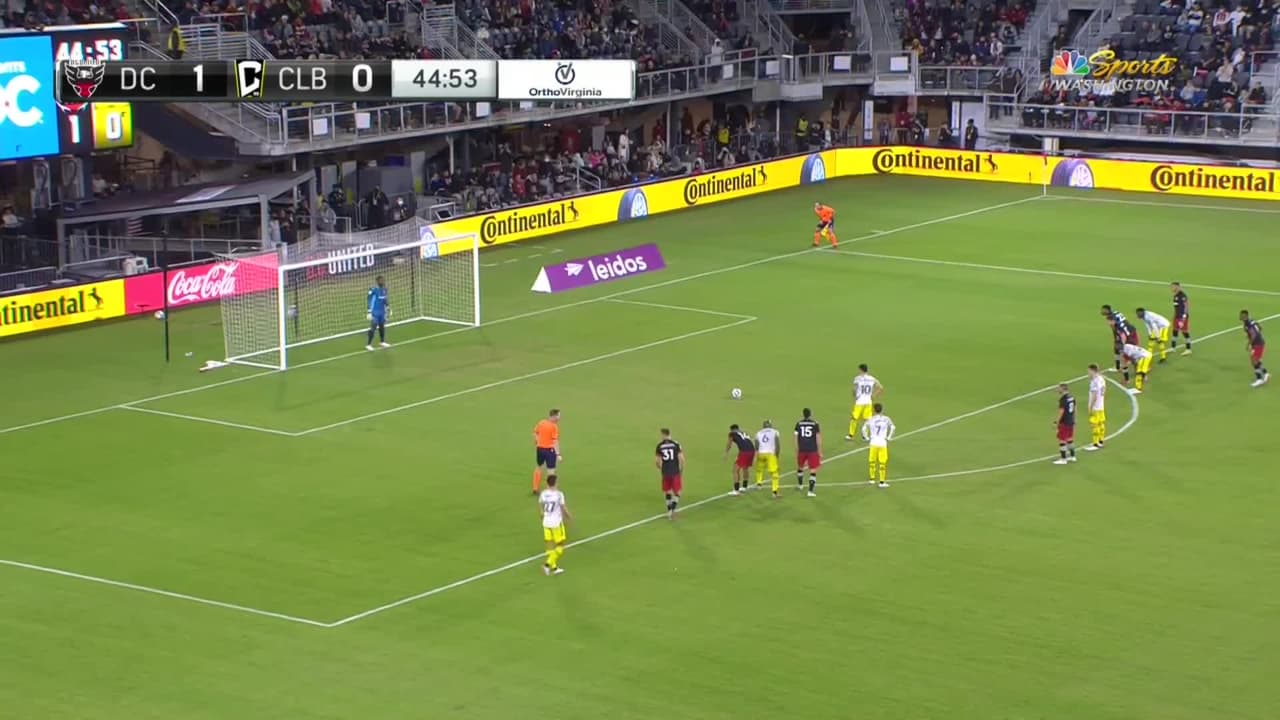 Gran definición de Zelarayán y Columbus Crew empata a DC United