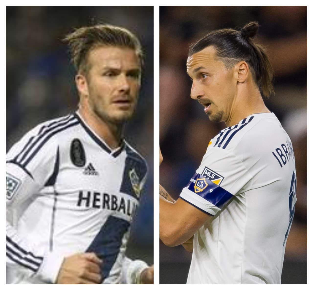 David Beckham y Zlatan Ibrahimovic, ídolos de LA Galaxy.