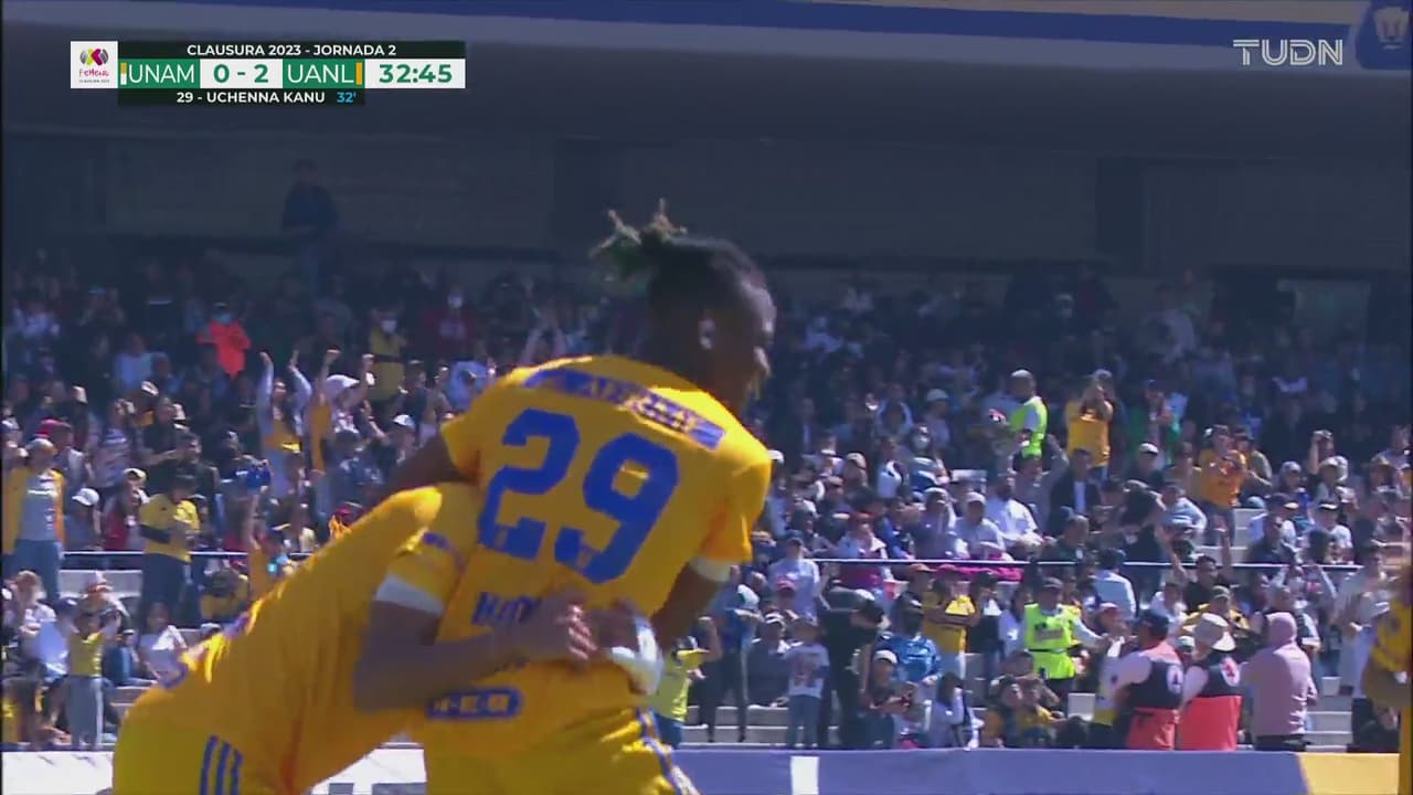 ¿Quién la marca? Uchenna llega sola y pone el 0-2 para Tigres