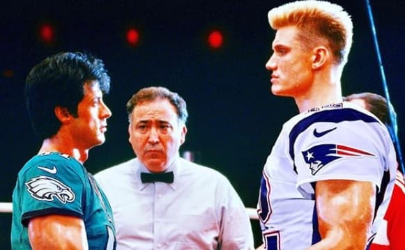 ‘Rocky’ confía en que los Eagles vencerán a los Pats