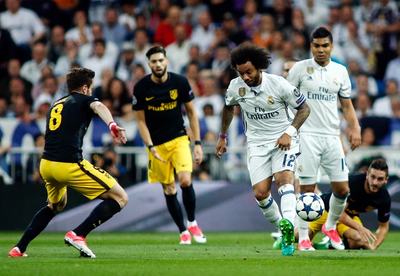 Sin embargo, Real Madrid se sacudió de los ataques de Atlético de Madrid y tuvo más el control del balón.