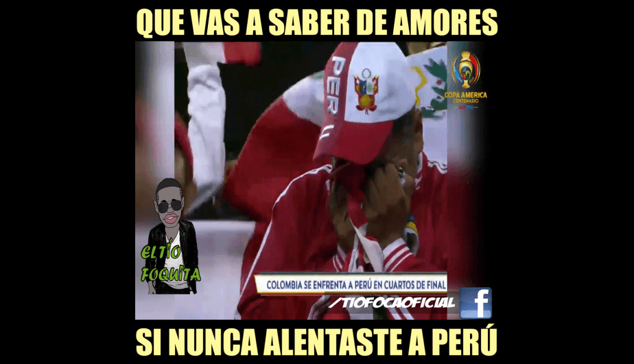 Colombia logró su pase a semifinales de la Copa América Centenario y las burlas no faltaron por la victoria sobre Perú.