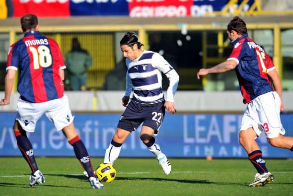Lazio, otro equipo que pelea por el título de la Serie A, visitó al Bolonia.