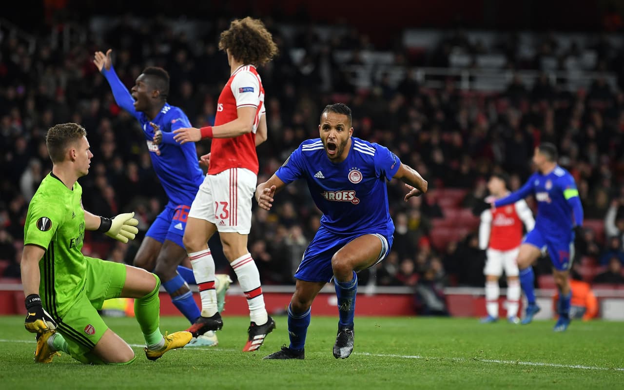 Arsenal (2) 1-2 (2) Olympiakos