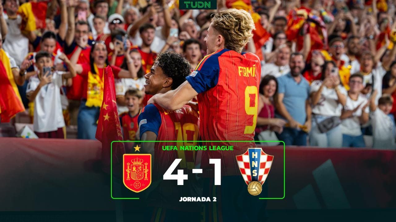 La Roja imparable, golean a Croacia