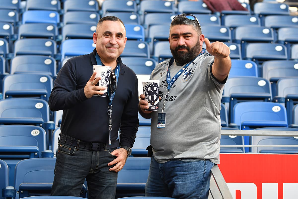 Los fanáticos de Rayados en el Estadio Bancomer para el juego contra Tuzos en la Jornada 1 del Clausura 2019.