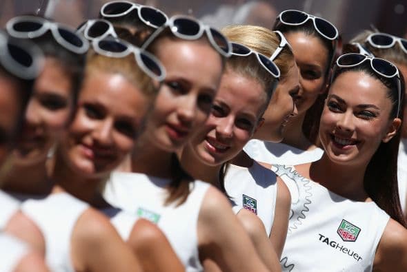 La carrera de autos más importante del mundo, debe tener a las mujeres más hermosas de todo el planeta. Te presentamos este collage de diosas de la F1.