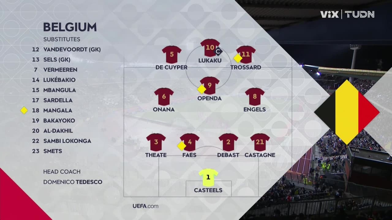 ¡Inicia el encuentro Bélgica vs. Italia!