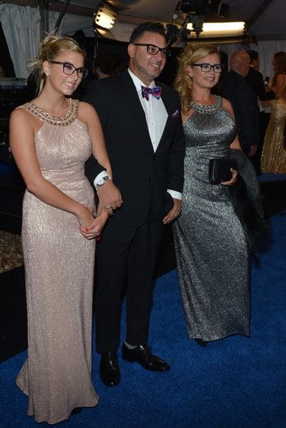 'El Turco' Mohamed feliz en familia y entre amigos del deporte.