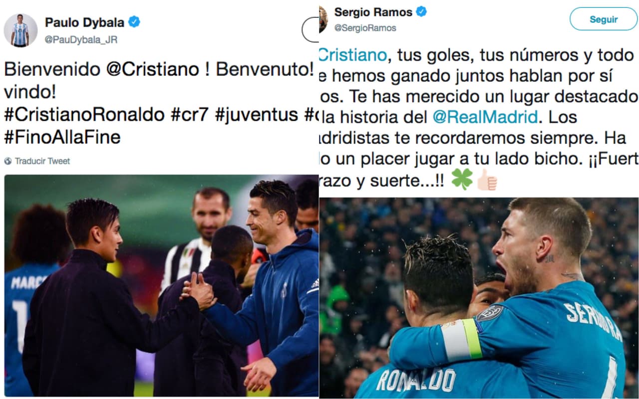 Jugadores del Real Madrid no dudaron en despedirlo, mientras que sus nuevos compañeros le dieron la bienvenida.